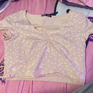 pink floral top